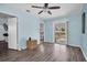 Living room with access to backyard, light and airy at 4825 Dr Martin Luther King Jr S St, St Petersburg, FL 33705