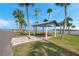 Quaint waterfront gazebo with picnic table, offering scenic views at 4851 W Gandy Blvd # B6 L3, Tampa, FL 33611