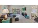 Bright and airy living room with comfortable seating and views of the patio at 511 Duxbury Ct # C, Safety Harbor, FL 34695