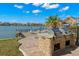 Two built-in grills with a stone facade near the waterfront at 700 Island Way # 704, Clearwater Beach, FL 33767