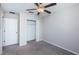 Bedroom with closet and ceiling fan at 7014 King Creek Dr, Sun City Center, FL 33573