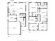 Two-story home floor plan with 4 bedrooms and 2.5 bathrooms at 10827 High Noon Trl, Parrish, FL 34219