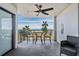 Ocean view balcony with patio furniture at 1230 Gulf Blvd # 604, Clearwater Beach, FL 33767