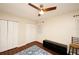 Bright bedroom featuring a ceiling fan, lots of natural light, and lots of closet space at 1330 70Th N St, St Petersburg, FL 33710