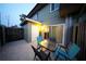 Charming outdoor patio accessible through sliding glass doors, perfect for enjoying al fresco dining and relaxation at 1330 70Th N St, St Petersburg, FL 33710