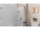 Modern bathroom with a shower/tub, and updated fixtures at 1715 Tahitian Sunrise Dr, Plant City, FL 33565
