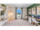 Bright home office with a large window and built-in desk at 1716 Tahitian Sunrise Dr, Plant City, FL 33565