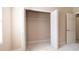 Bedroom with open closet at 1838 Tallulah Ter, Wesley Chapel, FL 33543