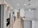 Stainless steel refrigerator in modern kitchen at 2584 89Th Street E Cir, Palmetto, FL 34221