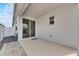 Private patio with sliding glass door access at 2584 89Th Street E Cir, Palmetto, FL 34221
