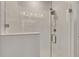 Clean shower with glass enclosure and white tile at 2584 89Th Street E Cir, Palmetto, FL 34221