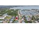 Aerial view showing home location near waterway at 2812 Miriam S St, Gulfport, FL 33711