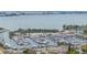 Aerial view of a marina filled with boats at 2812 Miriam S St, Gulfport, FL 33711