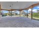 Large covered patio with scenic backyard views at 309 Pruett Rd, Seffner, FL 33584