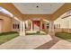 Covered entryway with columns and landscaping, view of home at 309 Pruett Rd, Seffner, FL 33584
