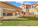 Covered entryway with columns and attached garage, view of home at 309 Pruett Rd, Seffner, FL 33584