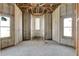 Interior of a house under construction, showcasing a block wall and windows at 309 Pruett Rd, Seffner, FL 33584