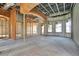 Large living room framing, showing high ceilings and arched windows at 309 Pruett Rd, Seffner, FL 33584