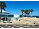 Beachfront gazebo with picnic tables at 5207 Turquoise Ln # 202, New Port Richey, FL 34652