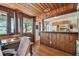 Kitchen with wood paneled walls and a breakfast nook at 5570 4Th N Ave, St Petersburg, FL 33710