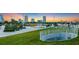 Sunset view of park with cityscape in background at 6000 51St S St, St Petersburg, FL 33715