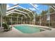 Relaxing screened pool and patio area at 6000 51St S St, St Petersburg, FL 33715