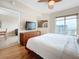 King bedroom with ensuite bathroom and ocean view at 11605 Gulf Blvd # 505, Treasure Island, FL 33706