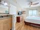 King bedroom with ensuite bathroom and ocean view at 11605 Gulf Blvd # 505, Treasure Island, FL 33706