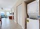 Stackable washer and dryer in a closet at 11605 Gulf Blvd # 505, Treasure Island, FL 33706