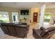Relaxing community room with leather seating and TV at 12200 Vonn Rd # 2109, Largo, FL 33774