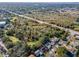 Aerial view showing home's location and surrounding neighborhood at 1597 Franklin Way, Dunedin, FL 34698