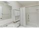 Bathroom with shower/tub combo and vanity at 2243 Greenwich Dr, Sun City Center, FL 33573