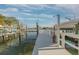 White dock with water access, perfect for a boat at 238 71St Ave, St Pete Beach, FL 33706