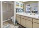 Clean bathroom with shower/tub combo, vanity, and toilet at 2530 Oakleaf Ln # 31A, Clearwater, FL 33763