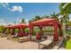 Private cabanas with comfortable seating for ultimate relaxation at 2741 Via Cipriani # 930A, Clearwater, FL 33764