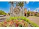 Grand entrance to the community with landscaping at 2741 Via Cipriani # 930A, Clearwater, FL 33764