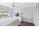 Bedroom with water view and built-in dresser at 5200 Brittany S Dr # 1110, St Petersburg, FL 33715
