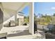 Large backyard with covered patio, grill and storage cabinet at 5418 Wayfarer Ave, Apollo Beach, FL 33572