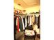Large walk-in closet with ample shelving and hanging space at 11021 Edge Park Dr, Hudson, FL 34667