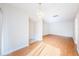 Spacious dining area with hardwood floors and chandelier at 11805 Northtrail Ave, Temple Terrace, FL 33617