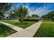 Landscaped area near tennis court at 11805 Northtrail Ave, Temple Terrace, FL 33617