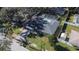 Single-Gathering home with pool, aerial view at 1206 Meadowcrest Dr, Valrico, FL 33594