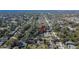 Aerial view showing home's location in a quiet residential neighborhood at 1206 Meadowcrest Dr, Valrico, FL 33594