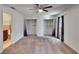 Spacious bedroom with large closets and carpet flooring at 1206 Meadowcrest Dr, Valrico, FL 33594