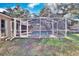 Enclosed pool area with a fenced backyard at 1206 Meadowcrest Dr, Valrico, FL 33594