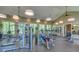 Bright and spacious fitness center with equipment at 18133 Aero Ave, Land O Lakes, FL 34638