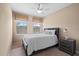 Bedroom with ceiling fan and window coverings at 20314 Chestnut Grove Dr, Tampa, FL 33647