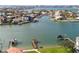 Aerial view showcasing a beautiful waterfront community at 21 Crescent S Pl, St Petersburg, FL 33711