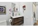 Clean bathroom with modern floating vanity and fixtures at 21 Crescent S Pl, St Petersburg, FL 33711