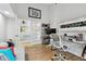 Bright home office features built-in shelving and hardwood floors at 21 Crescent S Pl, St Petersburg, FL 33711